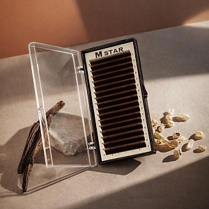 Ресницы коричневые Mstar by Luxury Lashes миксы