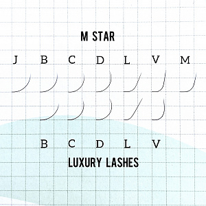 Ресницы Черные Mstar by Luxury Lashes миксы Вид 5